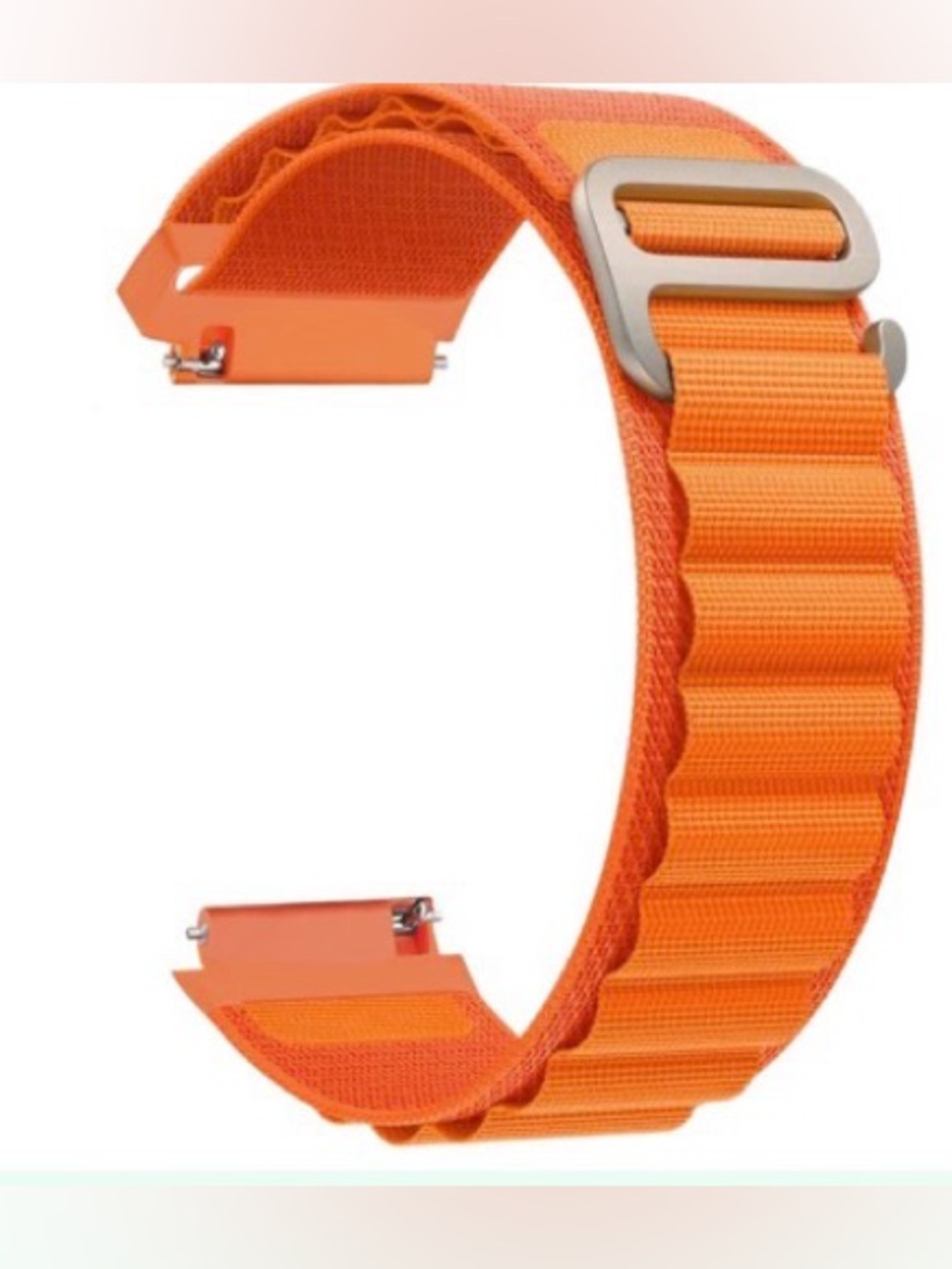 Orange Nylon Loop Replacement Watch Band for Samsung Galaxy #28